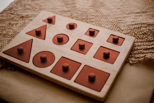 Wooden Shape Discovery Puzzle – Easy-Grip for Toddlers