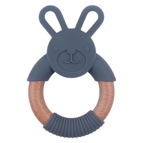 Wooden Bunny Teething Rattles – Safe & Soothing for Babies